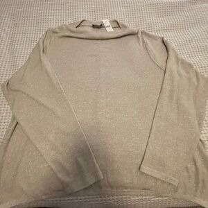 Lane Bryant Dressy Long sleeve Sweater Gold/Silver. Size 22/24 NWT
